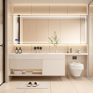 Modern Toilet Bathroom Cabinet 3d model