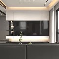 Modern Spacious Living And Dining Room With Panoramic City View Floor To Ceiling Windows