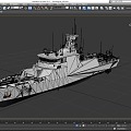 Cruise ship frigate warship destroyer warship missile ship ship low face number low model simple model game film and television class super realistic 3d model