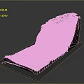 Detailed Mountainous Terrain Model With Snowy Regions And Display Base