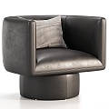 Modern Leisure Chair Fabric Leisure Chair Fashion Leisure Chair Pillow 3d model