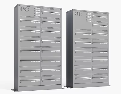 Modern letter box 3d model