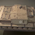 Vintage Military Tank With Detailed Tracks Turret Armor And Historical Structure