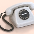 vintage phone old-fashioned phone dial phone 3d model