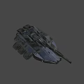 Sci-fi anti-gravity tank 3d model
