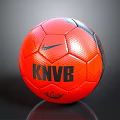 Nike Red Soccer Ball With KNVB Logo Essential For Daily Living Sports Activities