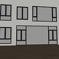 Modern Windows casement windows floor-to-ceiling windows doors and windows balcony windows 3d model