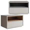 Modern bedside table combination 3d model