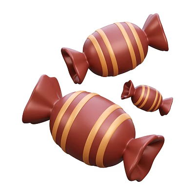 Modern Chocolate Candy Candy Cartoon Candy 3d model
