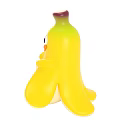 Three Cute Yellow Banana Toys With Smiling Faces And Cartoon Design