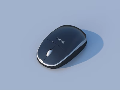 COUGAR Wireless Mouse With Sleek Black And Silver Design For Home Office Use 3d model