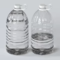 Clear Plastic Water Bottles With Handles Large Capacity And Striped Design For Daily Use