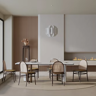 Modern table combination 3d model