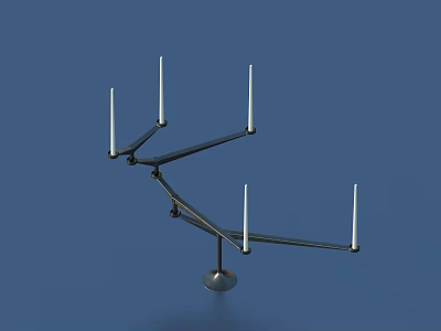 Tray Copper Tray Candle Glass Cup Life Supplies 3d model