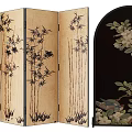 new chinese style screen 3d model