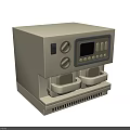 Advanced Medical Device With Digital Display Control Panel Buttons And Dual Trays