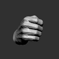 Detailed Hand Sculpture Carving With Different Gestures And Realistic Texture