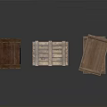 Rustic Wooden Crates In Various Sizes For Home Storage And Decoration