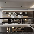 Modern Dining and Living Room Interior With Large Sofa Coffee Table And TV Wall