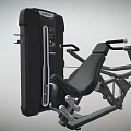 Professional Black Commercial Leg Workout Fitness Machine With Adjustable Seat And Metal Frame