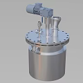 Industrial Stainless Steel Mixing Vessel With Motor And Flange Top Structure