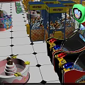 Colorful Entertainment Appliances In Indoor Game Area Featuring Prize Claw And Arcade Machines