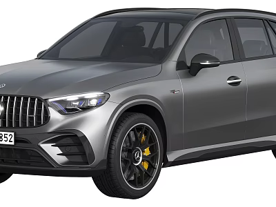 Silver Mercedes AMG SUV With Sporty Exterior And Alloy Wheels 3d model