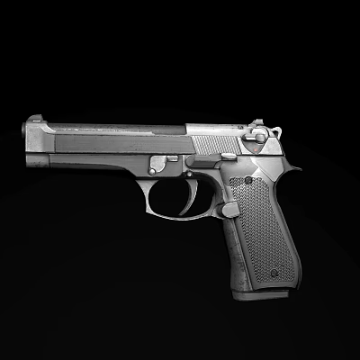 Pistol Modern Pistol Game 3d model Pistol Modern Pistol Game 3d model