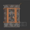 Industrial Tower Equipment With Metal Frame Structure And Mechanical Arm Platform