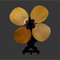 High Performance Computer Cooling Fan With Yellow Blades Black Base And Red Center