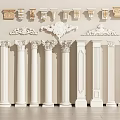 European Roman Column 3d model