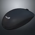 Genius Black Ergonomic Optical Computer Mouse For Daily Office And Home Use 3d model
