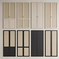 Modern Cabinet Door Designs With Woven Panels And Various Colors