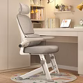 Modern Desk And Chair Set For Home Office Study Space With Tablet Bookshelf And Clock
