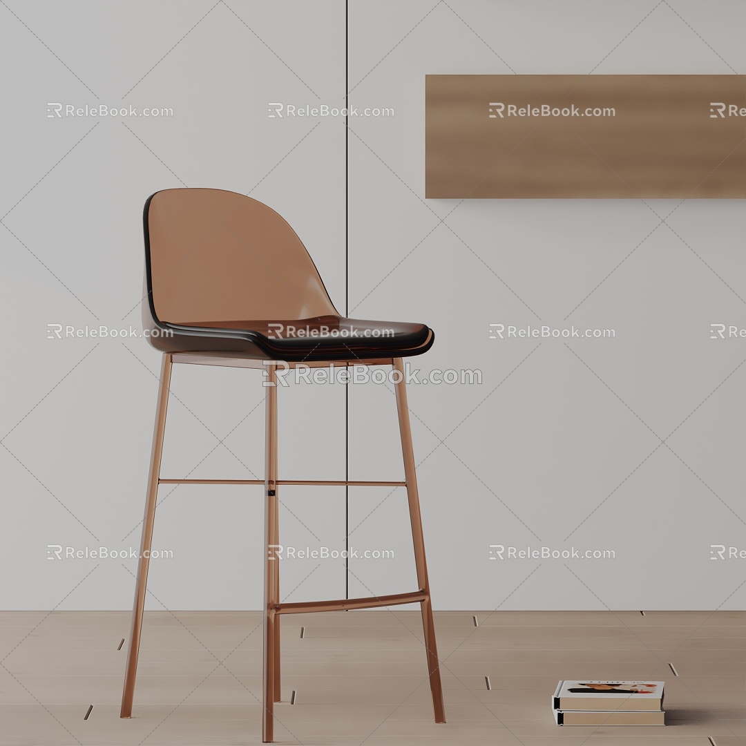 Modern Bar Chair 3d model