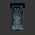modern game machine pinball game 3d model