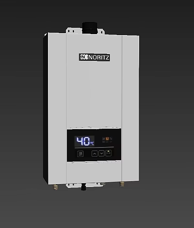 Tech Exhibition Hall Showcasing NORITZ Modern Equipment With Digital Temperature Display 40 Degrees 3d model