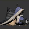 Stylish Light Colored High Heels And Dark Running Sneakers For Daily Use
