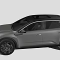 Silver Modern SUV With Sleek Body Design And Alloy Wheels