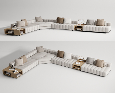 Modern corner sofa multiplayer corner sofa 3d model