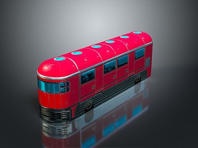 Bus School Bus Van Box Bus Tourist Bus Coach 3d model