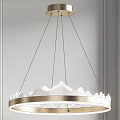 Modern chandelier combination 3d model
