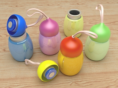 Modern thermos cup 3d model