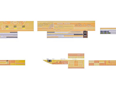 Fire Rescue Access Area Design Layout With Safety Markings And Dimensions 3d model