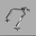Ergonomic Adjustable Metal Monitor Arm Bracket With Sturdy Flexible Mounting Base