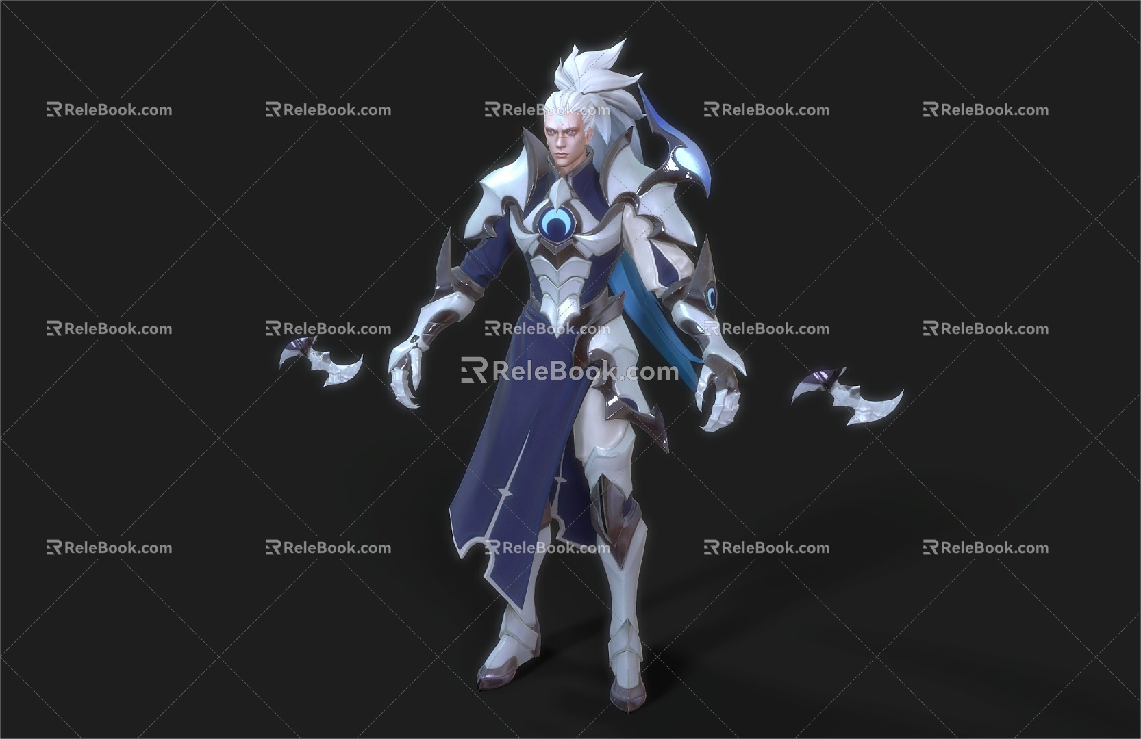 Warrior Assassin game characters 3d model