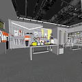 Modern Clothing Store Interior With Fashion Apparel Display And Yellow Decor Elements