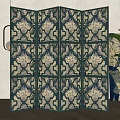 Retro screen partition 3d model