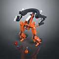 Modern Robot Singing Robot Performing Characters 3d model