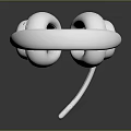 Modern White Over Ear Headphones With Built in Microphone And Plush Ear Cushions